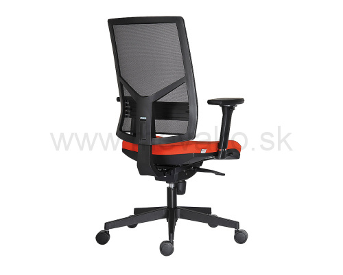 Kancelárska stolička s vysokým operadlom červená